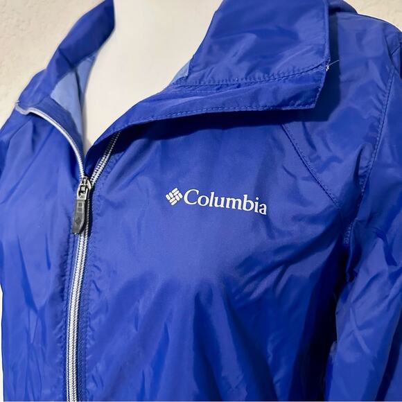 NWT Columbia Blue switchback Jacket Waterproof Lightweight windbreaker sz Medium - Picture 11 of 11